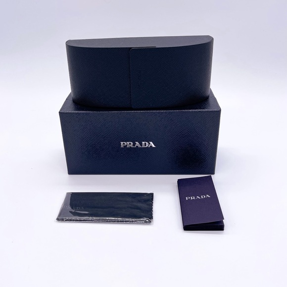 NEW PRADA SQUARE SUNGLASSES SPR 06Y 02Z01O BLACK PURPLE PR 06YS EYEWEAR PR06YS - Picture 7 of 7